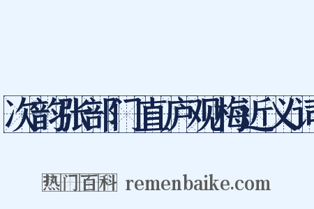 次韵张部门直庐观梅近义词是什么意思的图片
